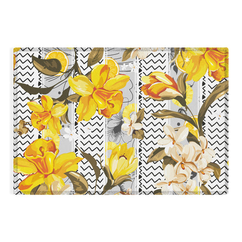 Marta Barragan Camarasa Pattern flowers and fruits Outdoor Rug