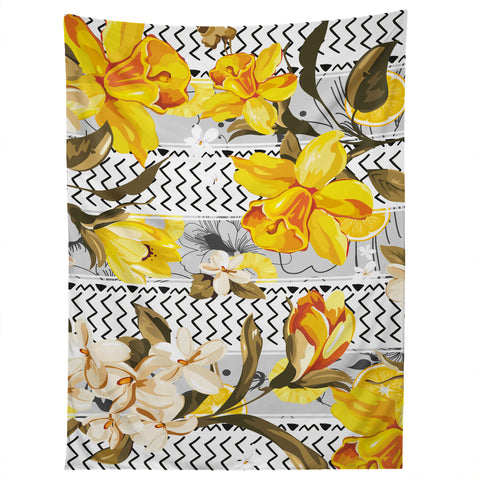 Marta Barragan Camarasa Pattern flowers and fruits Tapestry