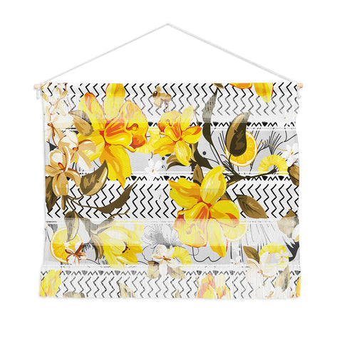 Marta Barragan Camarasa Pattern flowers and fruits Wall Hanging Landscape