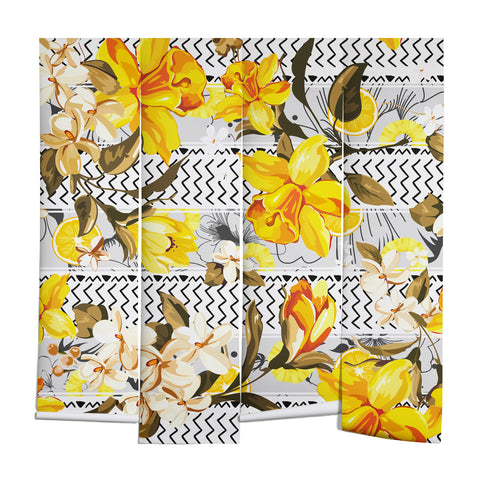Marta Barragan Camarasa Pattern flowers and fruits Wall Mural