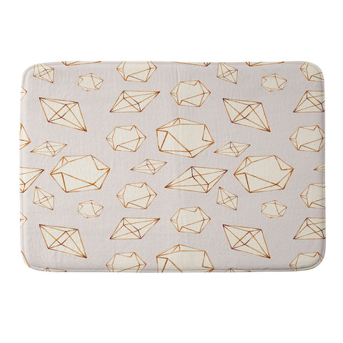 Marta Barragan Camarasa Pattern geometric dreams Memory Foam Bath Mat