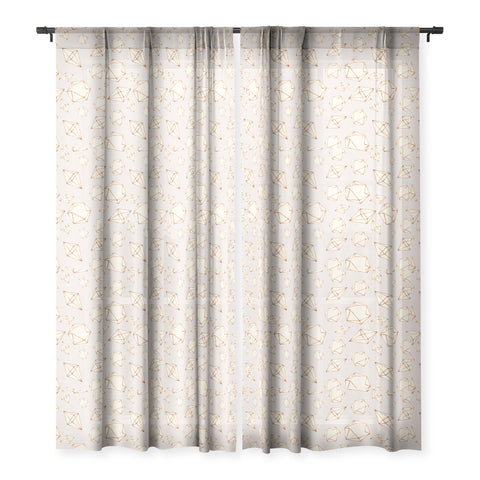 Marta Barragan Camarasa Pattern geometric dreams Sheer Window Curtain