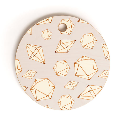 Marta Barragan Camarasa Pattern geometric dreams Cutting Board Round