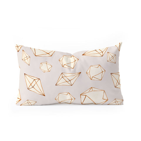 Marta Barragan Camarasa Pattern geometric dreams Oblong Throw Pillow
