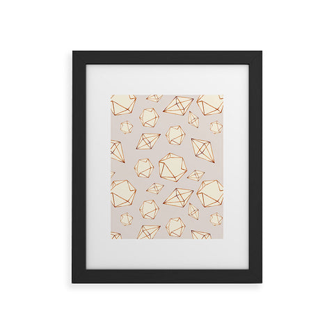 Marta Barragan Camarasa Pattern geometric dreams Framed Art Print