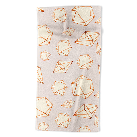 Marta Barragan Camarasa Pattern geometric dreams Beach Towel