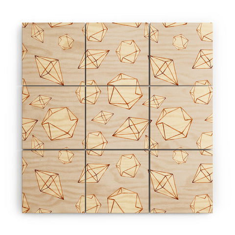 Marta Barragan Camarasa Pattern geometric dreams Wood Wall Mural