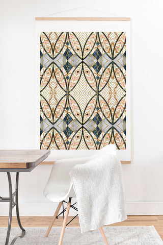 Marta Barragan Camarasa Pattern mosaic Art deco Art Print And Hanger