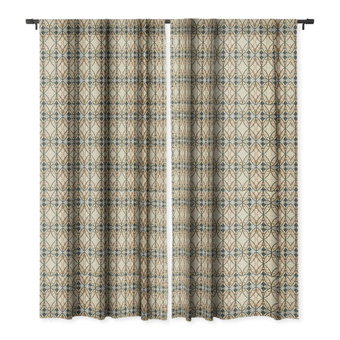 Marta Barragan Camarasa Pattern mosaic Art deco Blackout Window Curtain