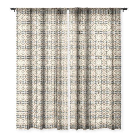 Marta Barragan Camarasa Pattern mosaic Art deco Sheer Window Curtain