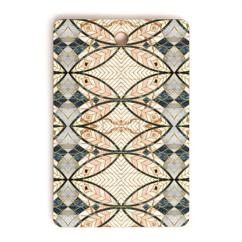 Marta Barragan Camarasa Pattern mosaic Art deco Cutting Board Rectangle