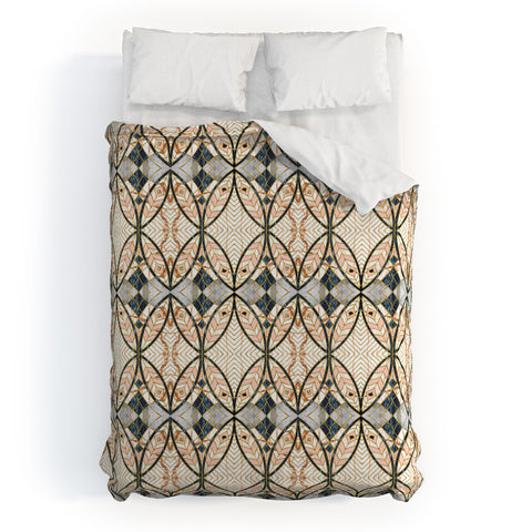 Marta Barragan Camarasa Pattern mosaic Art deco Duvet Cover