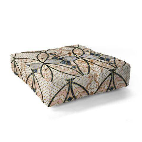 Marta Barragan Camarasa Pattern mosaic Art deco Floor Pillow Square