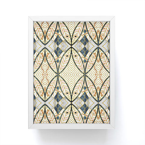 Marta Barragan Camarasa Pattern mosaic Art deco Framed Mini Art Print