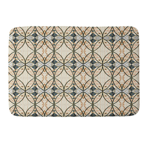 Marta Barragan Camarasa Pattern mosaic Art deco I Memory Foam Bath Mat