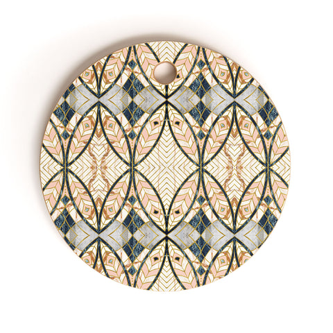 Marta Barragan Camarasa Pattern mosaic Art deco I Cutting Board Round