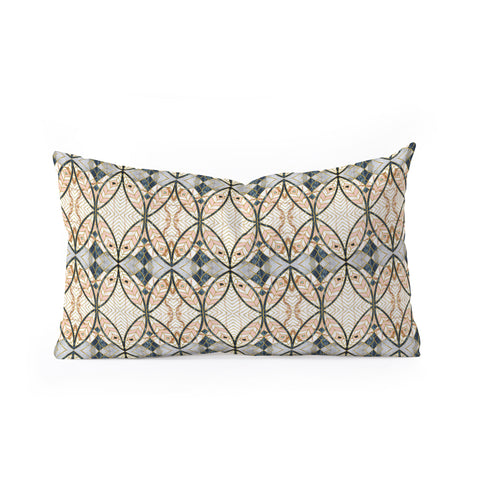 Marta Barragan Camarasa Pattern mosaic Art deco I Oblong Throw Pillow
