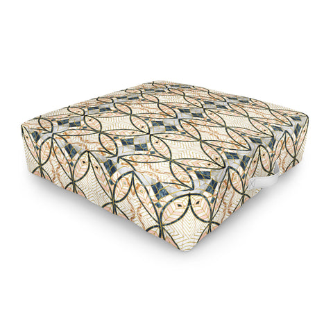 Marta Barragan Camarasa Pattern mosaic Art deco I Outdoor Floor Cushion