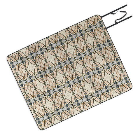 Marta Barragan Camarasa Pattern mosaic Art deco I Picnic Blanket
