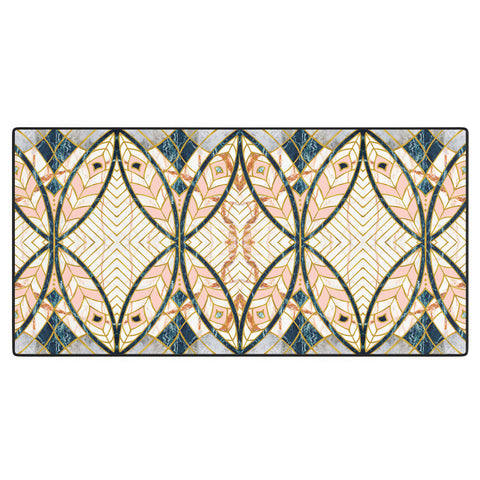Marta Barragan Camarasa Pattern mosaic Art deco I Desk Mat