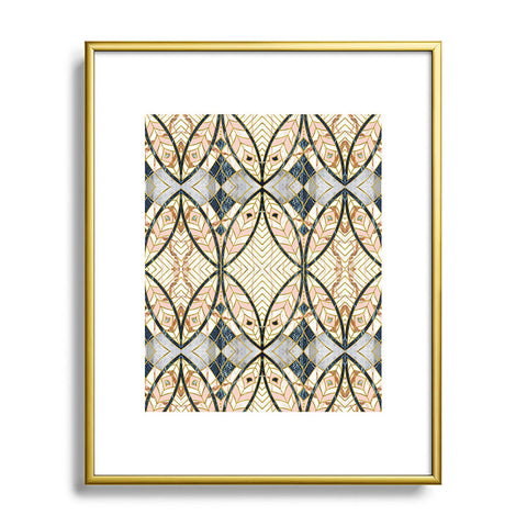 Marta Barragan Camarasa Pattern mosaic Art deco Metal Framed Art Print