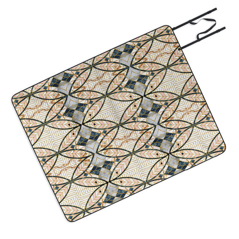 Marta Barragan Camarasa Pattern mosaic Art deco Picnic Blanket