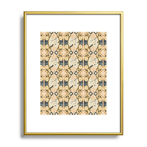 Marta Barragan Camarasa Pattern mosaic marble art deco Metal Framed Art Print