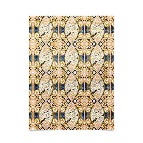 Marta Barragan Camarasa Pattern mosaic marble art deco Poster