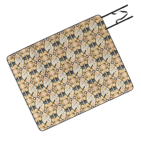 Marta Barragan Camarasa Pattern mosaic marble art deco Picnic Blanket