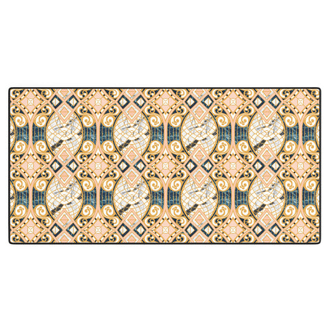 Marta Barragan Camarasa Pattern mosaic marble art deco Desk Mat