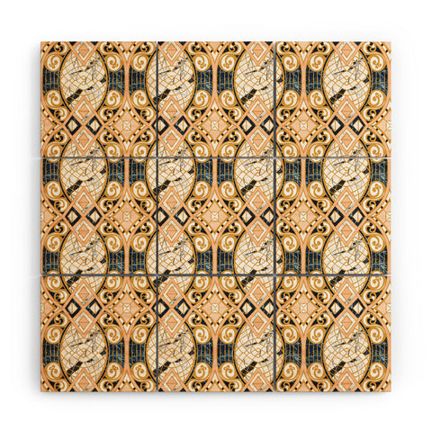 Marta Barragan Camarasa Pattern mosaic marble art deco Wood Wall Mural