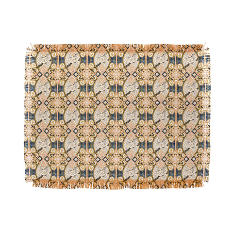 Marta Barragan Camarasa Pattern mosaic marble art deco Throw Blanket