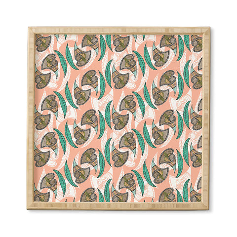 Marta Barragan Camarasa Pattern of African flowers Framed Wall Art