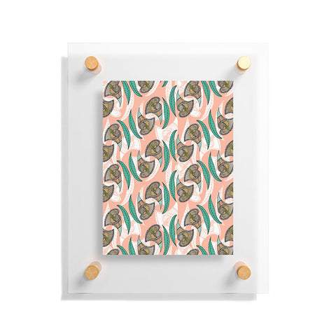 Marta Barragan Camarasa Pattern of African flowers Floating Acrylic Print