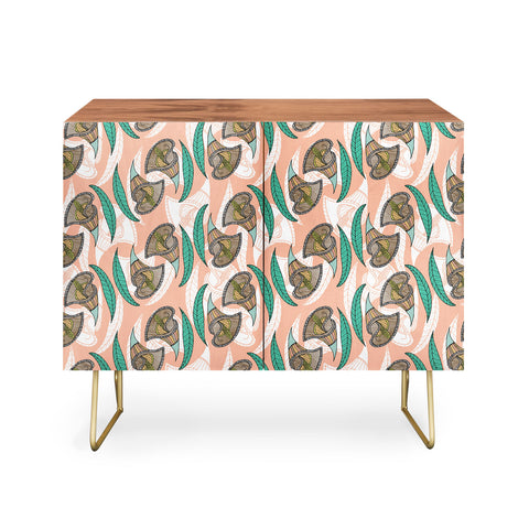Marta Barragan Camarasa Pattern of African flowers Credenza