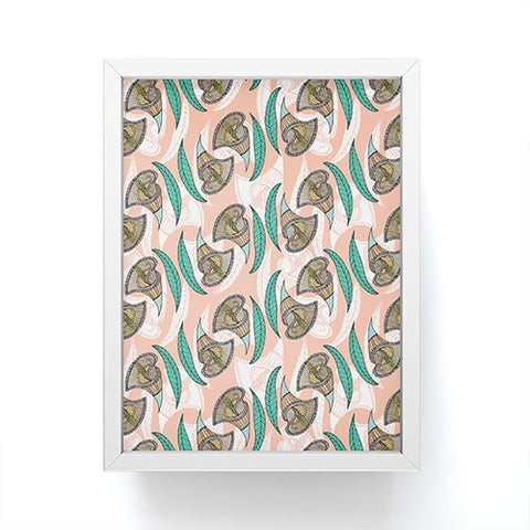 Marta Barragan Camarasa Pattern of African flowers Framed Mini Art Print