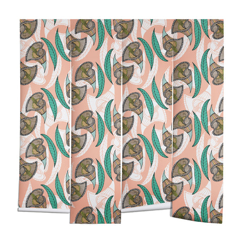 Marta Barragan Camarasa Pattern of African flowers Wall Mural
