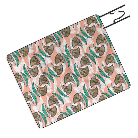 Marta Barragan Camarasa Pattern of African flowers Picnic Blanket