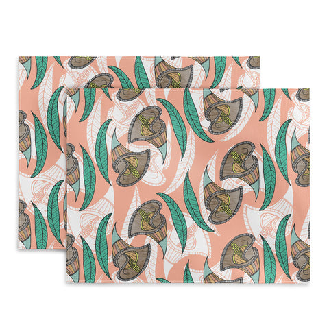Marta Barragan Camarasa Pattern of African flowers Placemat