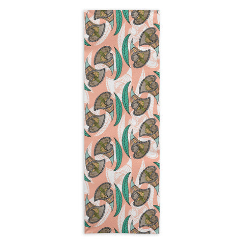 Marta Barragan Camarasa Pattern of African flowers Yoga Towel