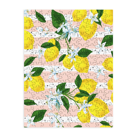 Marta Barragan Camarasa Pattern of flowery lemons Puzzle