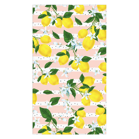 Marta Barragan Camarasa Pattern of flowery lemons Tablecloth