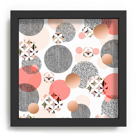 Marta Barragan Camarasa Pattern of textured circles Recessed Framing Square