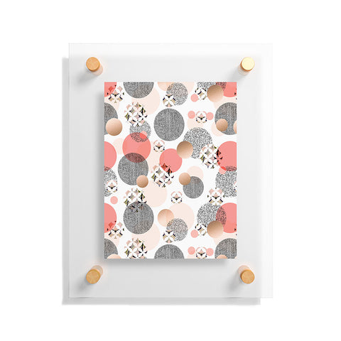 Marta Barragan Camarasa Pattern of textured circles Floating Acrylic Print