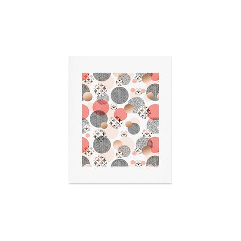 Marta Barragan Camarasa Pattern of textured circles Art Print