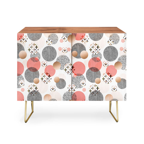 Marta Barragan Camarasa Pattern of textured circles Credenza