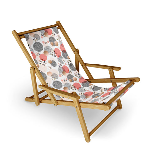 Marta Barragan Camarasa Pattern of textured circles Sling Chair