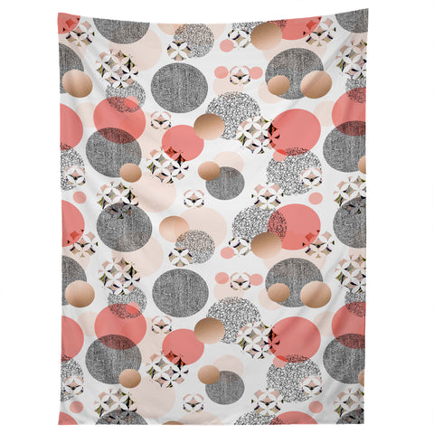 Marta Barragan Camarasa Pattern of textured circles Tapestry