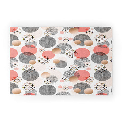 Marta Barragan Camarasa Pattern of textured circles Welcome Mat