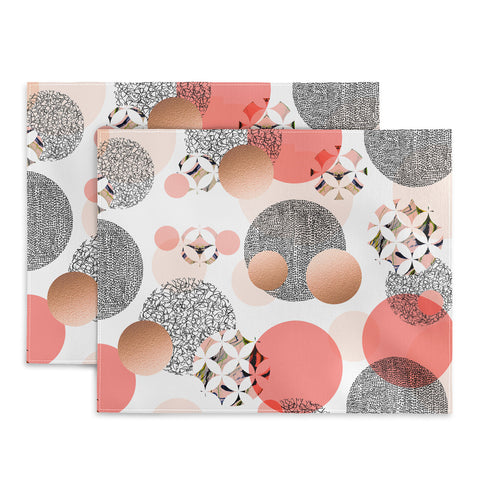 Marta Barragan Camarasa Pattern of textured circles Placemat